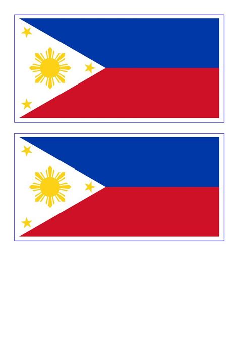 Philippine Flag Printable