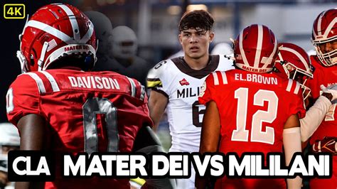 No. 2 Mater Dei vs Mililani 🌴 | 5-STAR RB JORDON DAVISON GOES OFF 💪🏾💨 ...