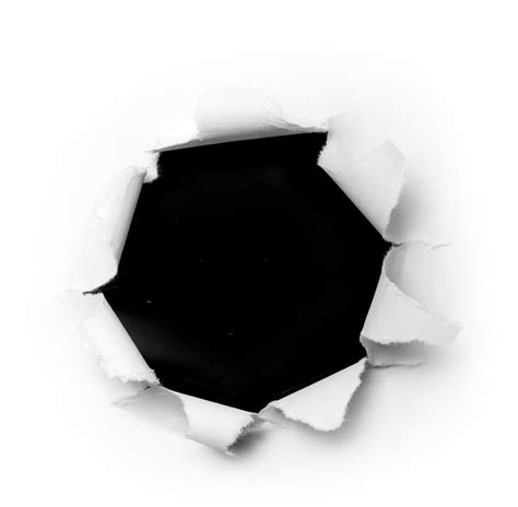 Torn Paper Png Transparent, Hole Torn Paper Through Rectangle Rectangu ...