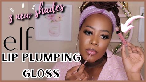 NEW ELF LIP GLOSS TRY ON| 3 NEW LIP PLUMPING GLOSS SHADES| Swatches + First Impressions + Review ...