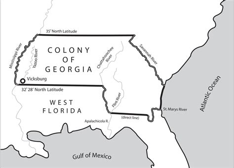 Colony Of Georgia Map - Amanda Marigold