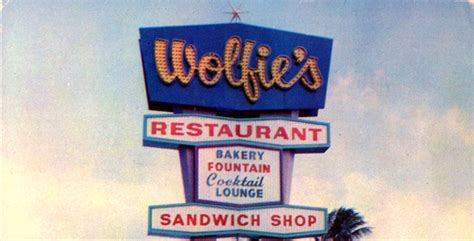 Neat Stuff Blog: Wolfie's Restaurants