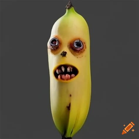 Cartoon evil banana on Craiyon