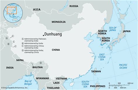 Dunhuang | China, Map, & History | Britannica