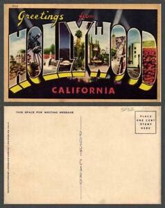 CALIFORNIA Hollywood VINTAGE POSTCARD | eBay