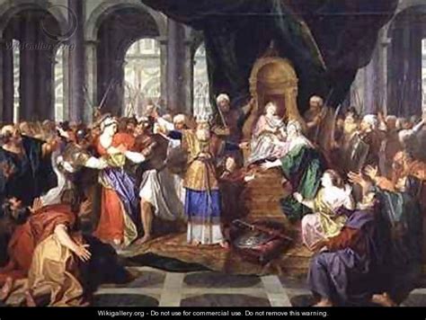 Athaliah Expelled from the Temple - Antoine Coypel - WikiGallery.org, the largest gallery in the ...