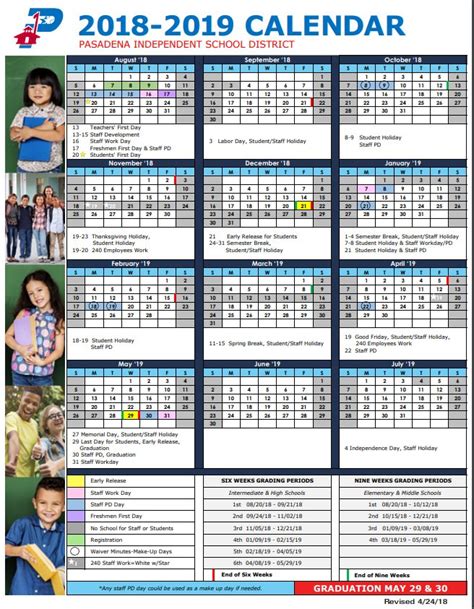 Pasadena Unified School District Calendar 2023 - Schoolcalendars.net