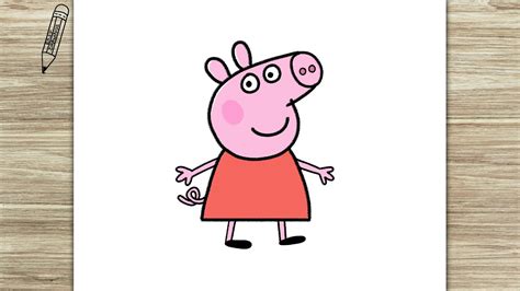 How to Draw Peppa Pig, Easy Drawings - YouTube