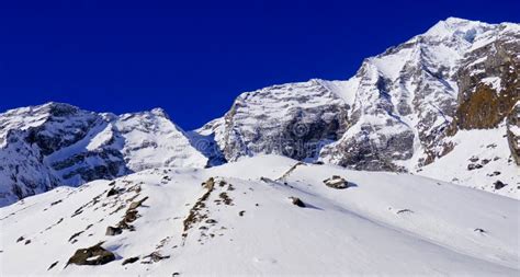 Annapurna Range, Annapurna Conservation Area, Himalaya, Nepal Stock ...