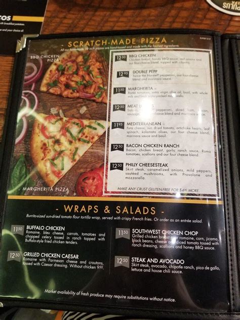 Menu at Flix Brewhouse restaurant, El Paso