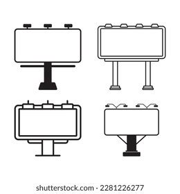 Billboard Icon Vector Illlustration Logo Design Stock Vector (Royalty ...