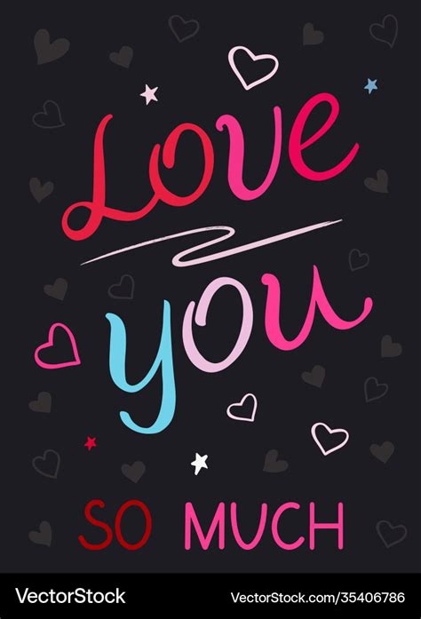 Love you so mucheps Royalty Free Vector Image - VectorStock