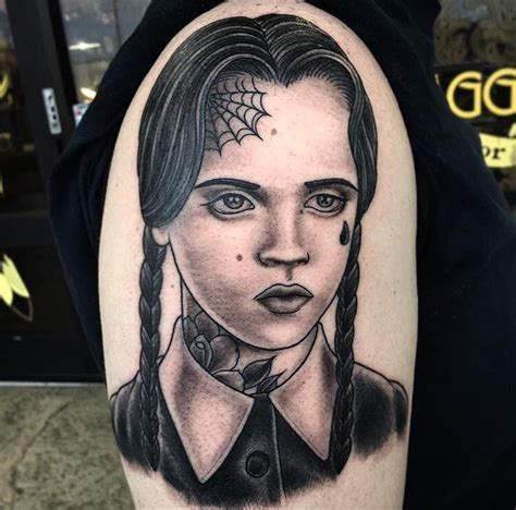 Wednesday Addams Tattoo