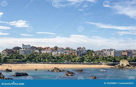 Views of Santander City and Sardinero Beach, Cantabria, Spain. Stock Image - Image of city ...