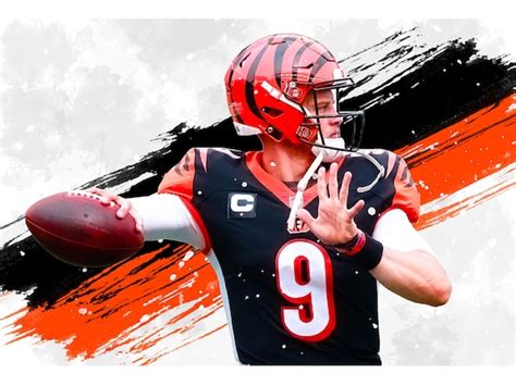 Joe Burrow Cincinnati Bengals Poster Print Sports Art | Etsy