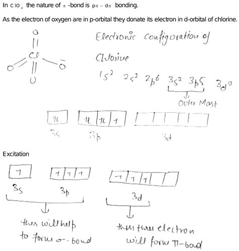 47.The nature of pi bond in perchlorate (ClO4 ) ion is what?