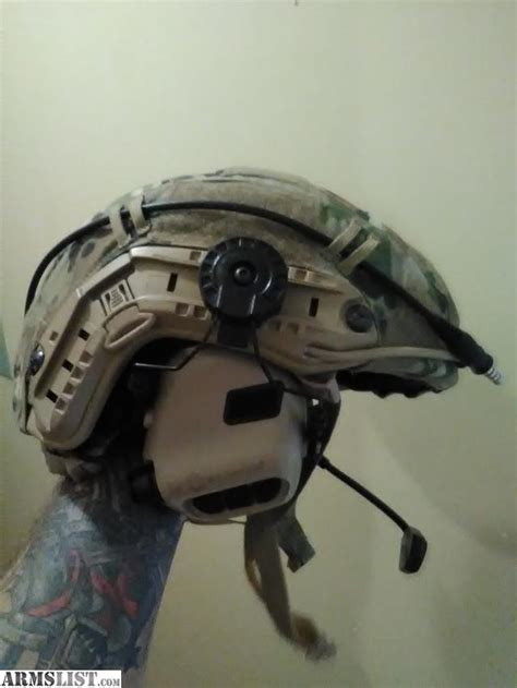 ARMSLIST - For Sale: Level IIIA ballistic helmet/communications setup