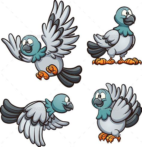 Cartoon Pigeon | Illustration art, Clip art, Illustration