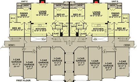 Creative 8 Unit Apartment Building - 83118DC | Architectural Designs - House Plans