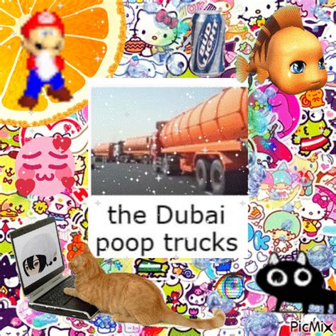 the Dubai poop trucks - Free animated GIF - PicMix