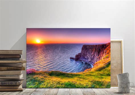 Cliffs Of Moher At Sunset Summer Season Sunset Cliffs | Etsy