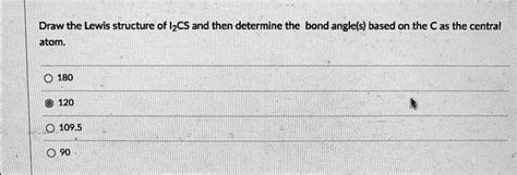 SOLVED: Draw the Lewis structure of ICl3 and then determine the bond angle(s) based on the Cl as ...