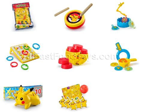 McDonald's Pokemon Happy Meal Commercial Complete Set of 8 Toy ...