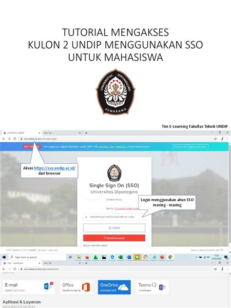 Tutorial Mengakses Kulon 2 Undip Untuk Mahasiswa | PDF