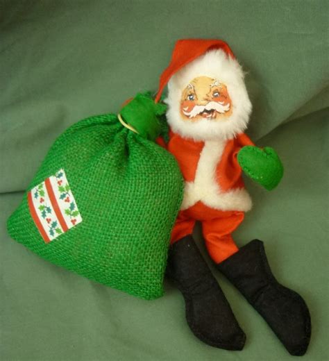 Annalee Dolls 10" Santa with Green Sack 1963 Christmas AL199 | eBay