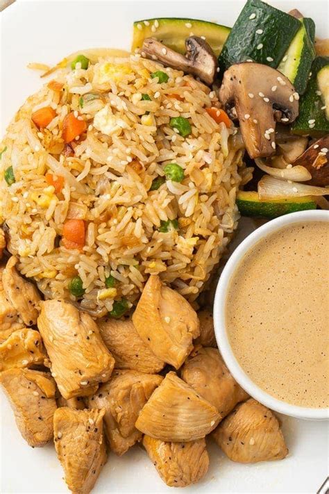 Hibachi Chicken with Fried Rice and Vegetables - 40 Aprons