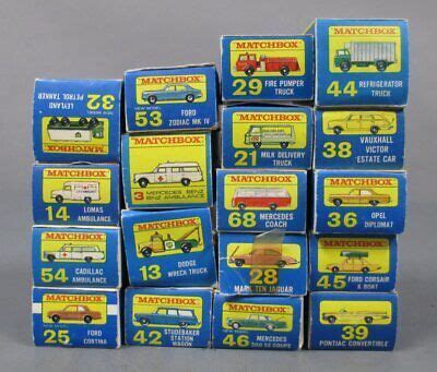 Lesney Matchbox Series Toy Vehicles [18]: 32, 54, 14, 46, 36, 39, 42 EX ...