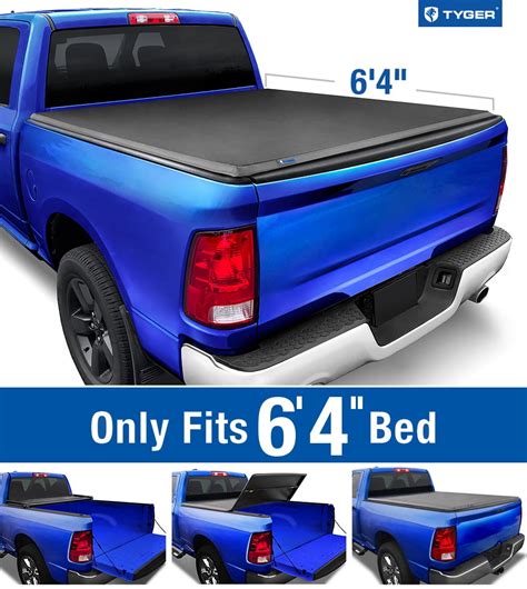 Buy Tyger Auto T3 Soft Tri-Fold Truck Bed Tonneau Cover Compatible with 2002-2018 Dodge Ram 1500 ...