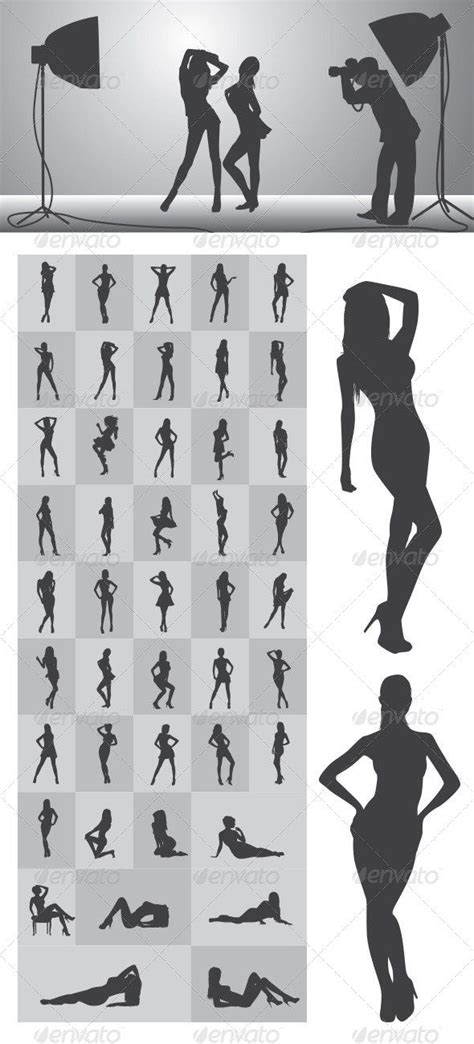 Girl Silhouettes | Model poses photography, Photography posing guide, Model photography