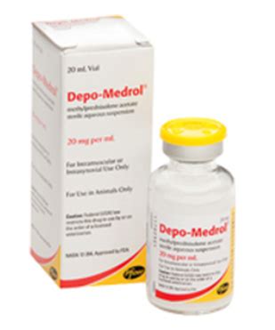 Depo-Medrol (Methylprednisolone Acetate) Injection for dogs and cats.