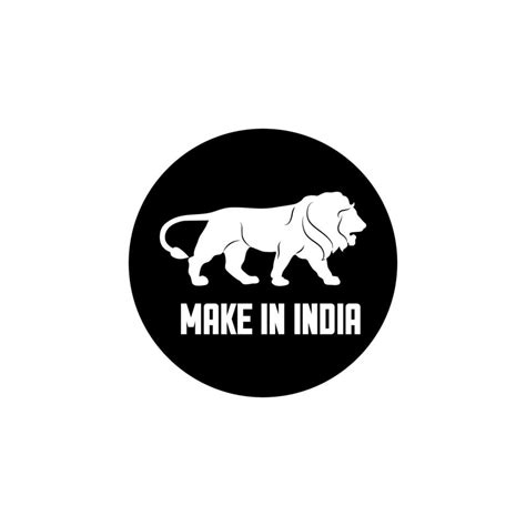 Make in india logo vector on white background 26555346 Vector Art at Vecteezy