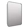 Glass Warehouse Calla 22 in. W x 32 in. H x 5 in. D Black Recessed Medicine Cabinet with Mirror ...