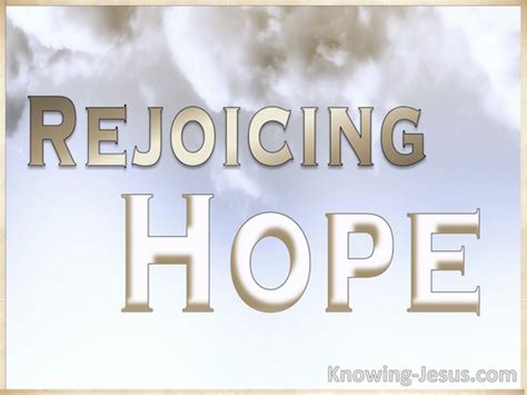 Rejoicing Hope