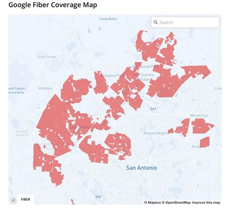 Google Fiber map of San Antonio from interactive map : r/googlefiber