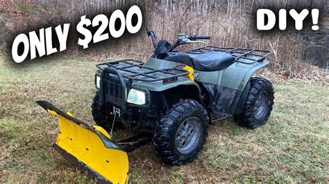 DIY: How to Easily Install a Snow Plow on ANY ATV! - YouTube