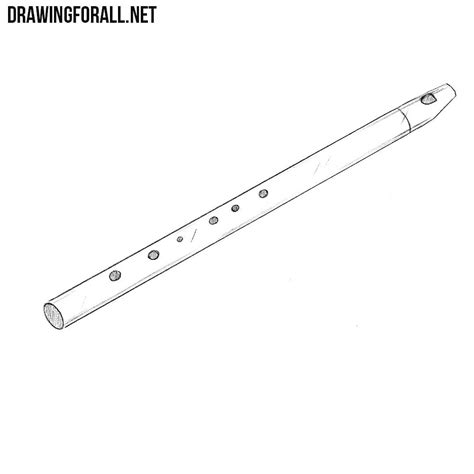How to Draw a Flute | DrawingForAll.net