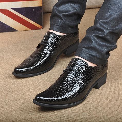 Men'S Fashion Genuine Leather Lace Up Dress Shoes Mens Luxury Brand ...