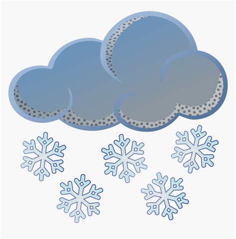 Free Snow Clouds Cliparts - Snowy Day Clipart Black And White, HD Png ...