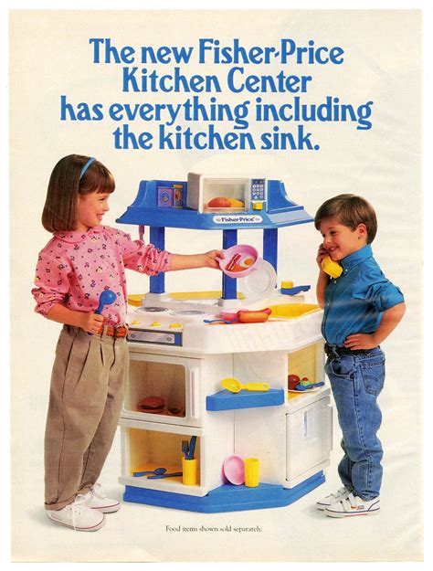 Fisher-price Kitchen Center Play Set Print Ad Vintage 1993 - Etsy