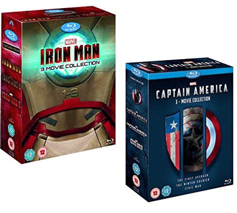 Iron Man 1-3 (Complete Collection Box-Set) - Captain America 1-3 ...