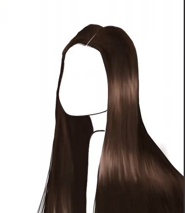 Long Straight Hair Drawing