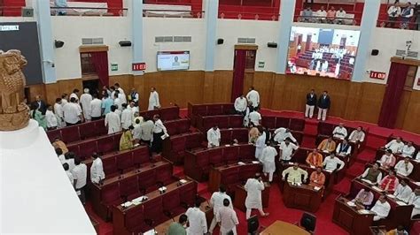 First Session of 17th Odisha Legislative Assembly Begins Tumultuously ...