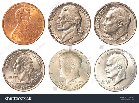 Usa Presidents On Usa Coins Stock Photo 153601499 : Shutterstock