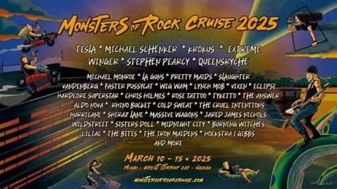 MONSTERS OF ROCK CRUISE Announced For 2025