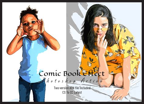 Comic Book Effect Photoshop Action - FilterGrade