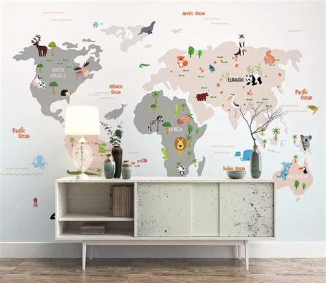 Map Of The World Wallpaper For Kids